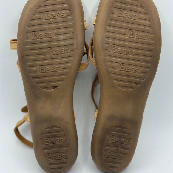 G.H. Bass & Co. Women's Margie Leather Sandal Tan Lt. Brown Size 7.5W - Picture 8 of 9